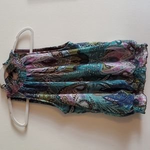 BCX sleeveless top, paisley print. Size Medium.  New without tags.